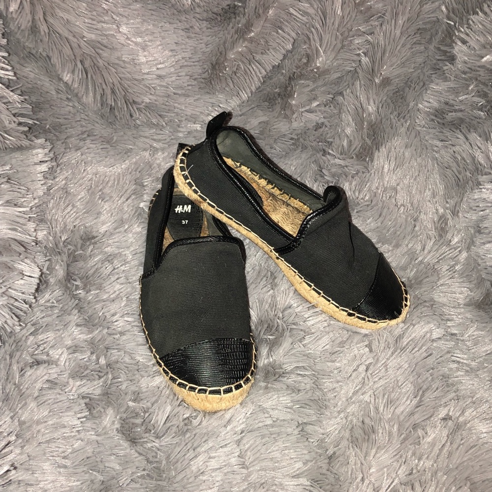 H&M Black Espadrilles